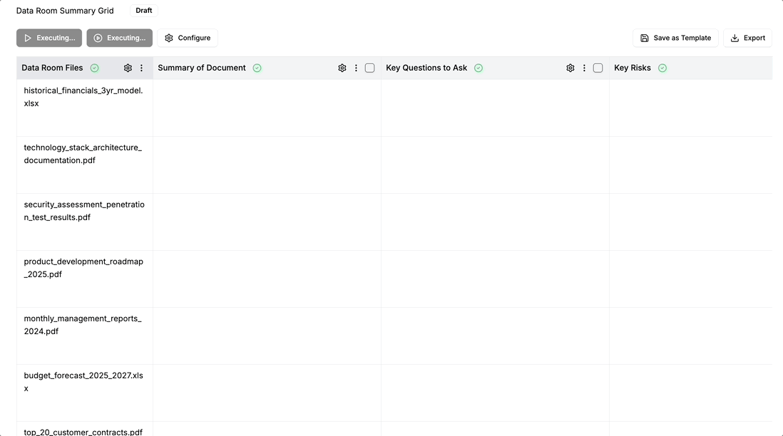 Summarize and compare interface